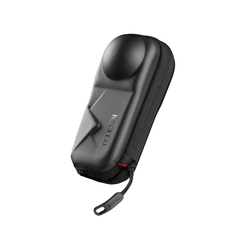 کیف حمل دوربین اکشن Insta360 X4 / X5 برند TELESIN  طرح جدید مدل S6-PRC-19-TIS | محافظ حرفه‌ای و مقاوم