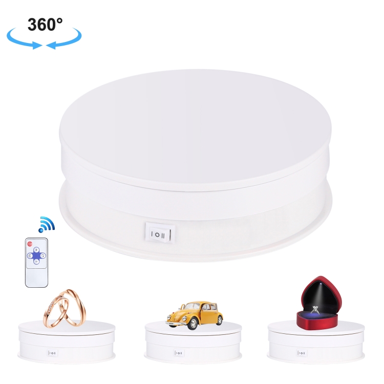 صفحه چرخان 360 درجه با تنظیم سرعت و تحمل وزن 3 کیلوگرم (سفید) | پایه نمایشگر گردان PULUZ مدل PU3115W