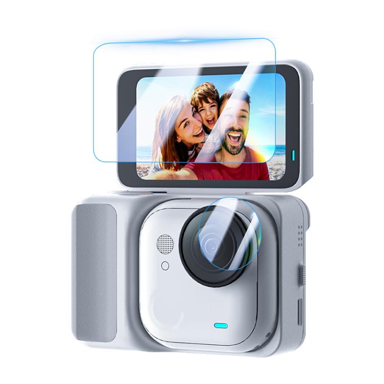 محافظ صفحه نمایش و لنز Tempered Glass دوربین Insta360 GO Ultra پولوز مدل PU784T | شفاف