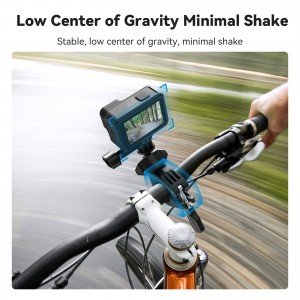 گیره 360 درجه دوربین برای دوچرخه و موتور | مناسب برای نصب GoPro و سایر دوربین‌های اکشن
