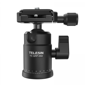 پایه ساکشن کاپ سه‌گانه TELESIN مدل TE-TSB-001 – نگهدارنده قدرتمند دوربین DSLR با بدنه آلومینیومی و سر توپ منعطف