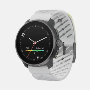 نمای جلوی ساعت Suunto Race S Titanium رنگ زرد (Canary) با نمایشگر AMOLED