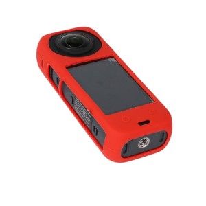 محافظ سیلیکونی قرمز سبک و مقاوم برای دوربین Insta360 X4 برند Puluz