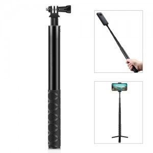 مونوپاد 110 سانتی‌متری PULUZ با سه‌پایه مقاوم برای دوربین‌های Insta360