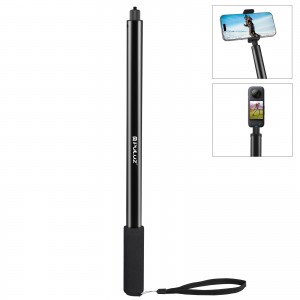 مونوپاد فلزی ۲ متری PULUZ مدل PU-MNP200 مخصوص Insta360 X2, X3, X4 و One RS – سبک، مقاوم و نامرئی
