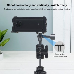 قاب فلزی سبک و مقاوم PULUZ برای دوربین Insta360 X3 در رنگ مشکی