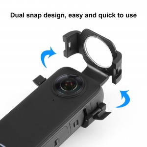 نصب آسان پوشش لنز Insta360 X3 برند PULUZ