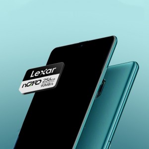 نصب کارت حافظه Lexar nCARD در اسلات NM گوشی