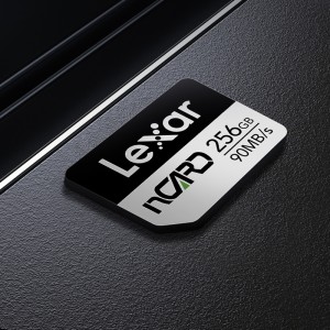 کارت حافظه Lexar nCARD 256 گیگابایت – نمای نزدیک