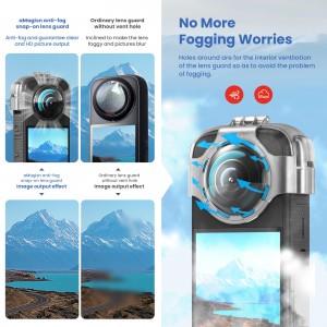 قابلیت ضدخش و مقاوم محافظ لنز Insta360 X3 برند Amagisn