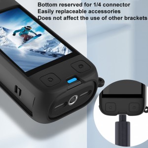 قاب سیلیکونی مشکی Insta360 X4 برند CYNOVA نمای نزدیک