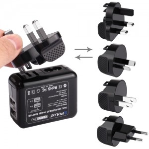 شارژر دیواری PULUZ دو پورت USB – نمای نزدیک محصول