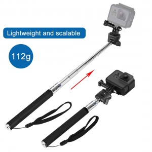 نصب سریع دوربین Insta360 روی مونوپاد آلومینیومی PULUZ