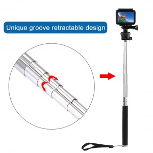 حمل آسان مونوپاد تلسکوپی PULUZ در کیف یا کوله پشتی دوربین