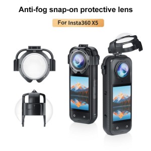 محافظ لنز شیشه‌ای حرارتی اسنپ‌-آن PULUZ مدل PU750T مناسب Insta360 X5 – شیشه ضدخش با نصب آسان