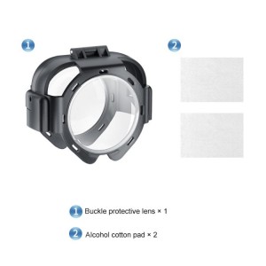 محافظ لنز شیشه‌ای حرارتی اسنپ‌-آن PULUZ مدل PU750T مناسب Insta360 X5 – شیشه ضدخش با نصب آسان