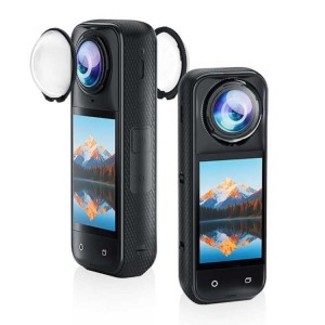 قاب محافظ لنز Insta360 X5 PULUZ شیشه‌ای حرارتی شفاف