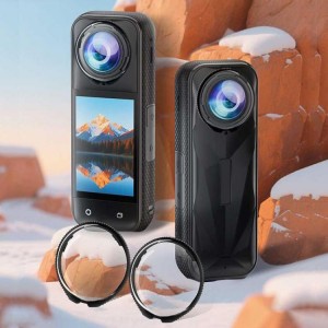 محافظ لنز چرخشی Insta360 X5 سبک و مقاوم