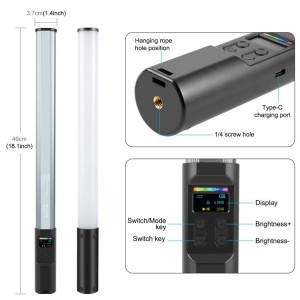 نورپرداز حرفه‌ای RGB PULUZ PU4140 با 132 LED
