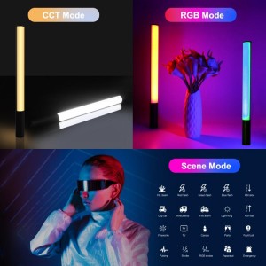 چراغ RGB دستی PULUZ مدل PU4140 با قابلیت تنظیم شدت نور