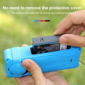 قاب Insta360 X5 PULUZ آبی با طراحی سبک و مقاوم