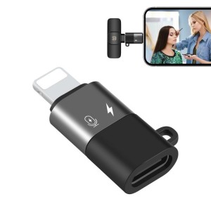 مبدل USB-C/Type-C به OTG هشت پین PULUZ رنگ مشکی