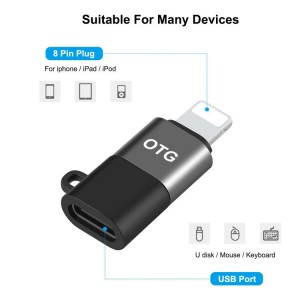 مبدل PULUZ مدل OTG Type-C مشکی برای اتصال فلش و موس