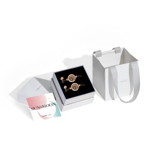 ست دستبند هوشمند زوج‌ها با بند میلان قهوه‌ای