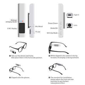 نمایشگر رنگی IPS 0.96 اینچی دوربین