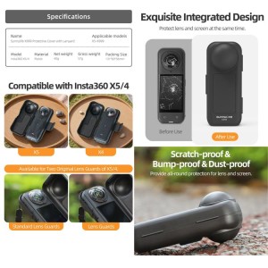 محافظ لنز مشکی Insta360