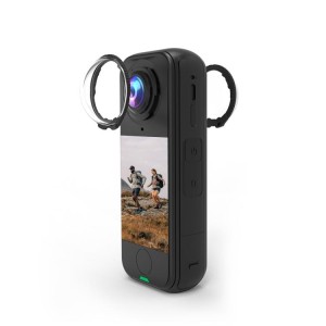 محافظ لنز شیشه‌ای چرخشی دوربین Insta360 X4 Air برند PULUZ مدل PU1065T (شفاف)