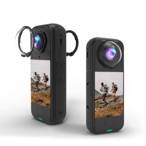 محافظ لنز شیشه‌ای چرخشی دوربین Insta360 X4 Air برند PULUZ مدل PU1065T (شفاف)
