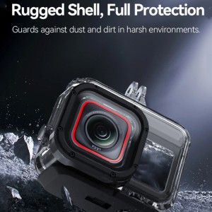 کاور ضد آب غواصی Insta360 Ace Pro برند TELESIN مدل TBD06050626 | محافظ حرفه‌ای تا عمق 45 متر