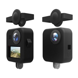 قاب محافظ سیلیکونی برای GoPro MAX  به همراه درپوش دو لنز برند پولوز مدل PU454B