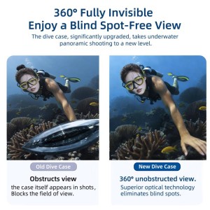 محفظه ضد آب PULUZ مخصوص دوربین Insta360 X5
