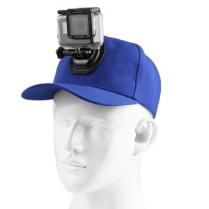 کلاه بیسبال با پایه J-Hook برای دوربین GoPro، DJI و Insta360 آبی پولوز مدل PU195D