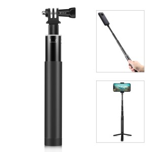 مونوپاد و دسته سلفی فلزی 70 سانتی متری با پایه نامرئی برای Insta360 و DJI Osmo 360 پولوز مدل PU814
