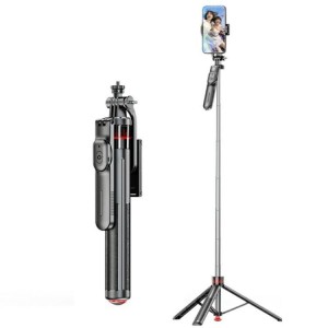 پایه نگهدارنده گوشی و سه پایه سلفی PULUZ F05 مدل SYA0032863 با ریموت بلوتوث