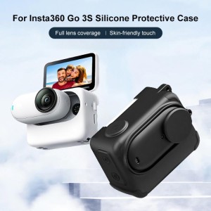 کاور سیلیکونی به همراه درپوش لنز و بند برای جعبه شارژ Insta360 GO 3S پولوز مدل PU772B