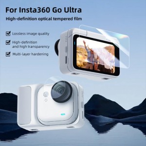 محافظ صفحه نمایش و لنز Tempered Glass دوربین Insta360 GO Ultra پولوز مدل PU784T | شفاف