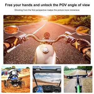 پایه دوربین GoPro برای فیلمبرداری اول‌شخص موتورسواری