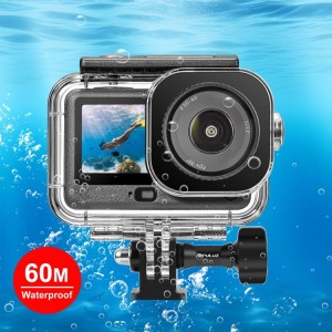 قاب ضد آب DJI Osmo Action 6 پولوز مدل PU1078T تا عمق ۶۰ متر | همراه آداپتور نامرئی و پیچ بلند شفاف