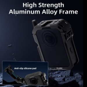 نمای جلویی قفس فلزی یلانگ برای دوربین DJI Osmo 360