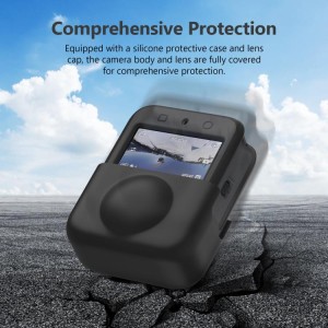 کاور مشکی DJI Osmo 360 با دسترسی به درگاه USB-C