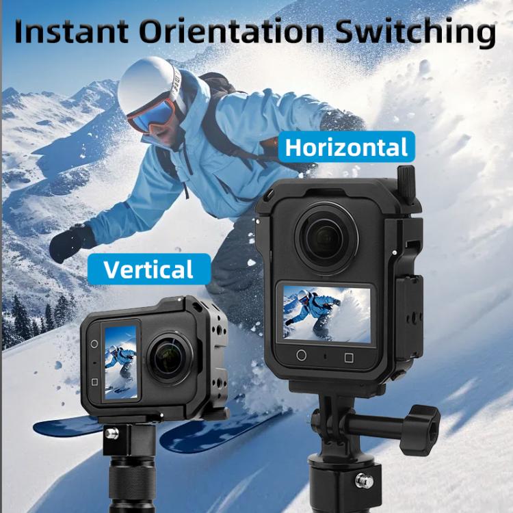 قفس محافظ آلومینیومی CNC برای دوربین ۳۶۰ درجه DJI Osmo 360