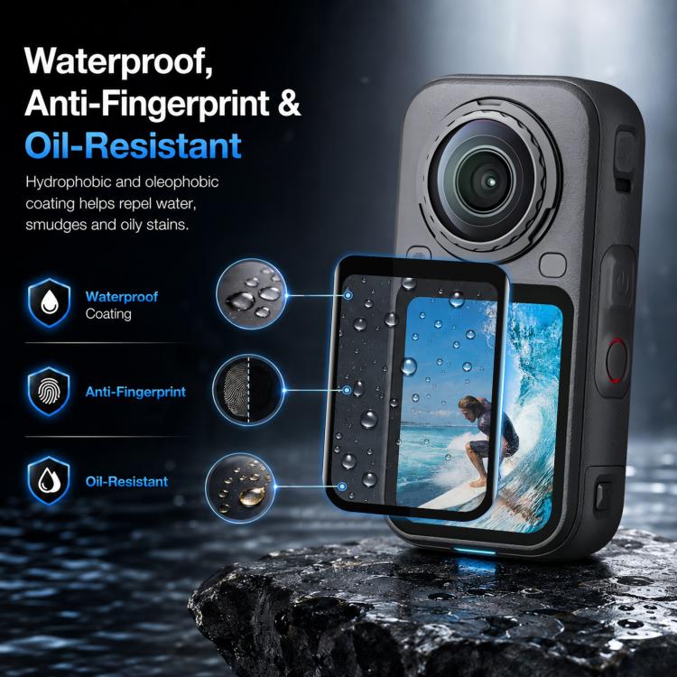 گلس دوربین Insta360 X6 با طراحی لبه منحنی 2.5D