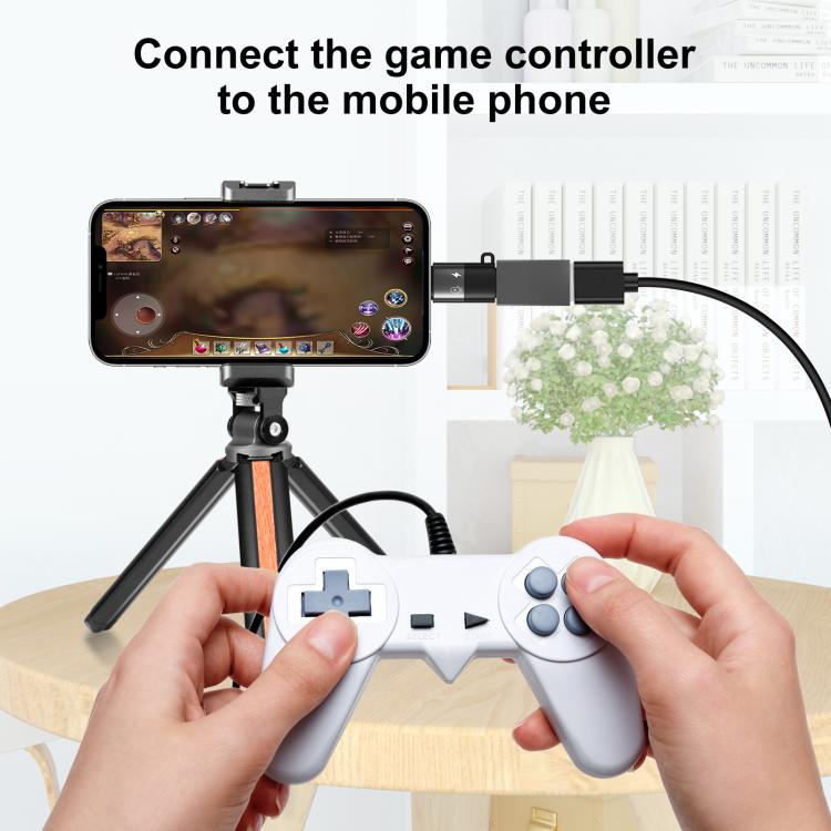 مبدل USB-C مشکی برند PULUZ مدل OTG هشت پین