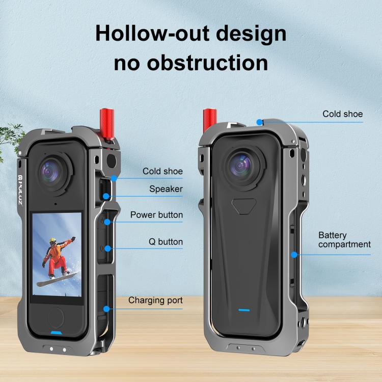 قاب PULUZ PU1082H مناسب تولید محتوا با Insta360