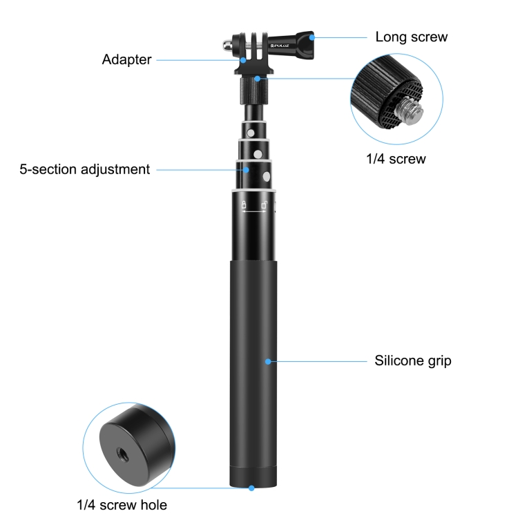 مونوپاد PULUZ PU814 مناسب فیلمبرداری 360 درجه