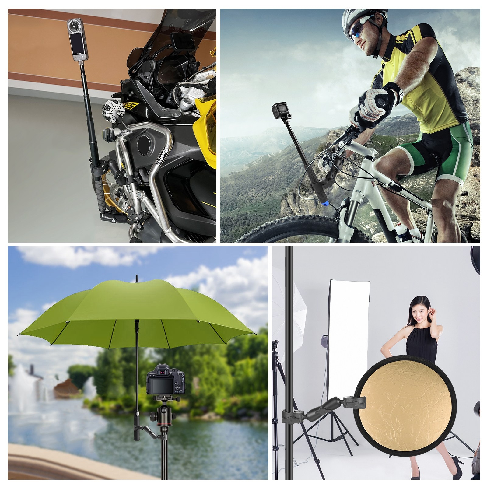 اتصال خرچنگی PULUZ PU489B برای موتور، دوچرخه و سطوح مختلف – hipposport.ir